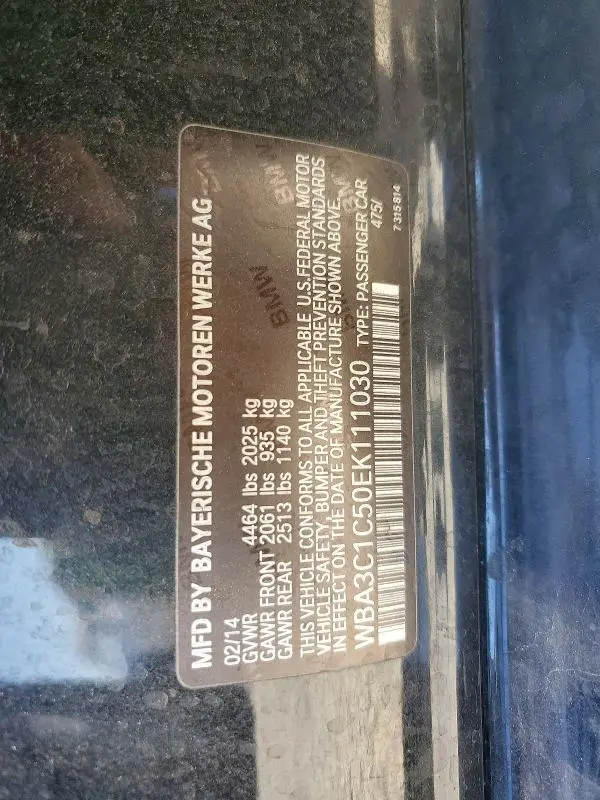 2014 BMW 328 I SULEV  