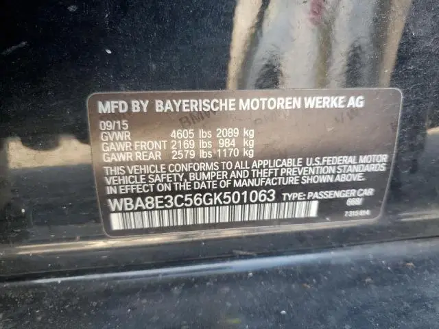 2016 BMW 328 XI SULEV