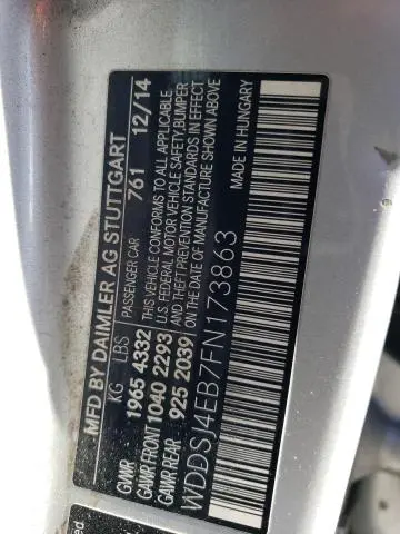 2015 MERCEDES-BENZ CLA 250