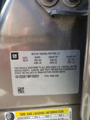 2011 CHEVROLET MALIBU 1LT  