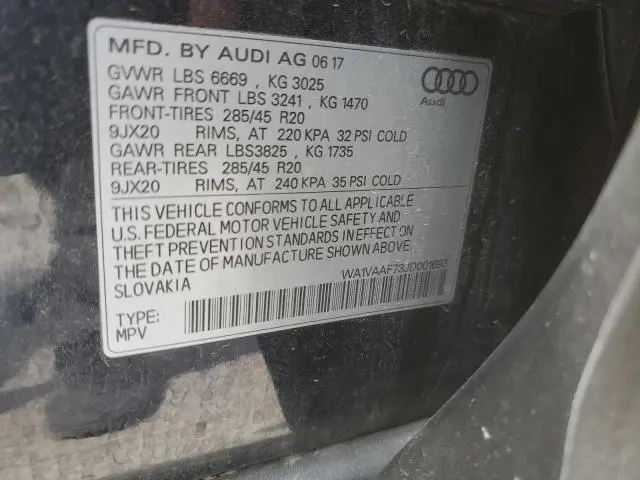 2018 AUDI Q7 PRESTIGE  