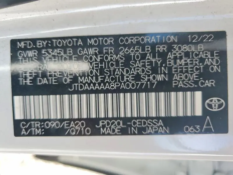 2023 TOYOTA MIRAI XLE  