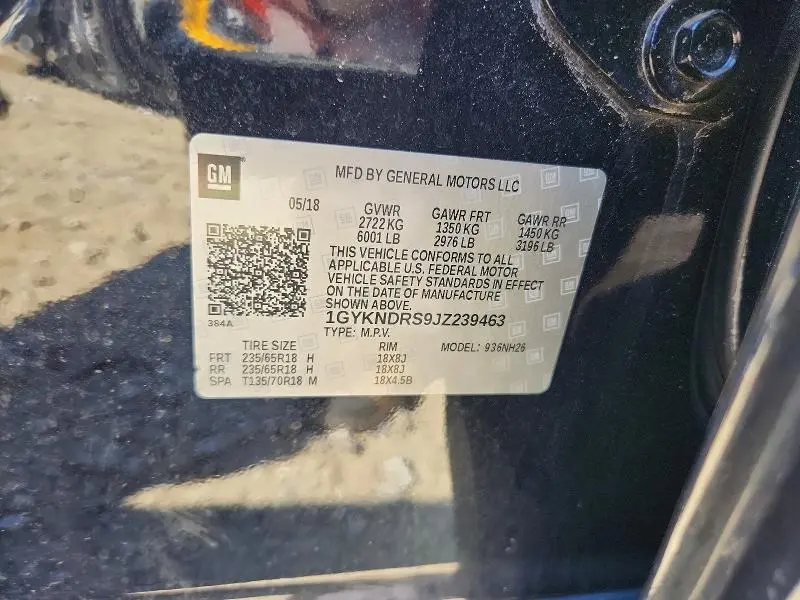 2018 CADILLAC XT5 LUXURY  