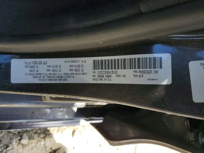 2016 CHRYSLER 200 C  