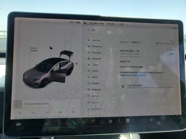 2019 TESLA MODEL 3   