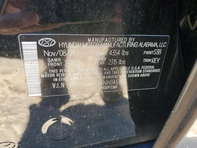 2022 HYUNDAI SONATA SE  