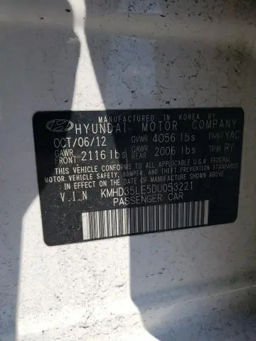 2013 HYUNDAI ELANTRA GT   