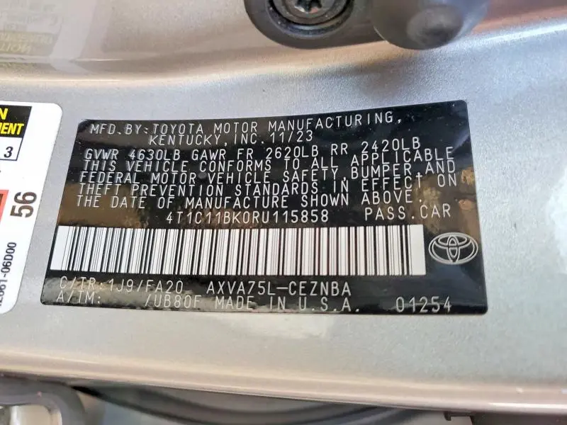 2024 TOYOTA CAMRY LE  