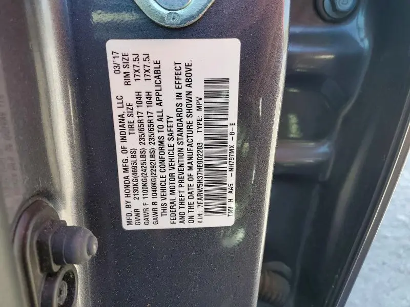 2017 HONDA CR-V LX  