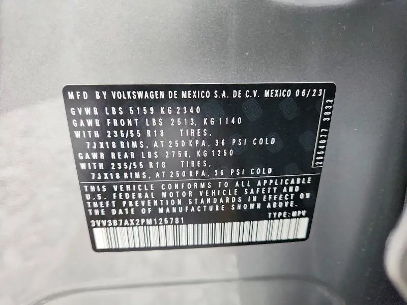2023 VOLKSWAGEN TIGUAN SE  