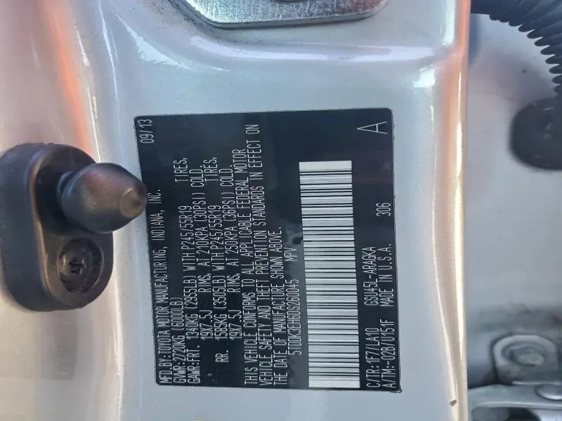 2013 TOYOTA HIGHLANDER LIMITED  