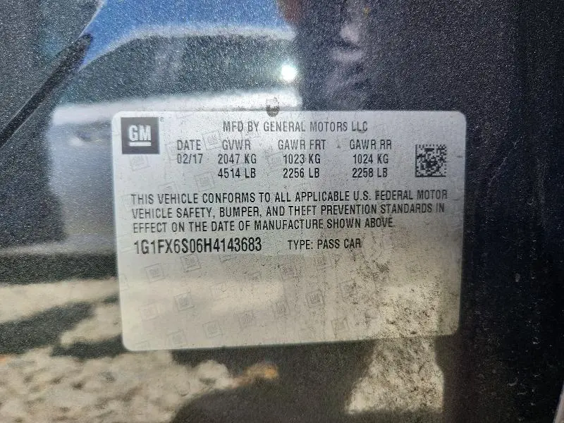 2017 CHEVROLET BOLT EV PREMIER  