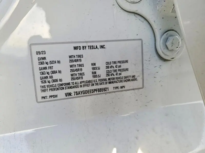 2023 TESLA MODEL Y   