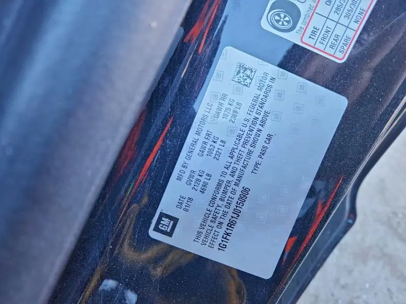 2018 CHEVROLET CAMARO ZL1  