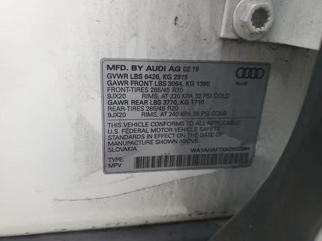 2019 AUDI Q7 PREMIUM  