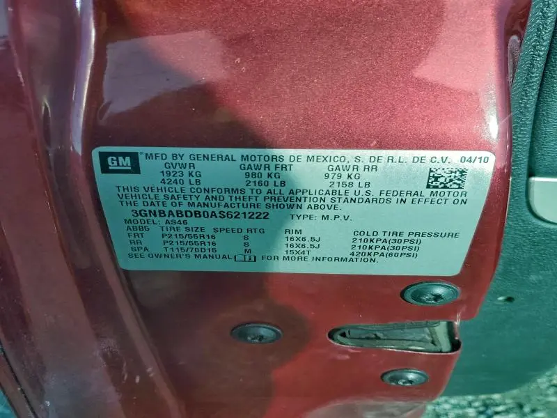 2010 CHEVROLET HHR LT  