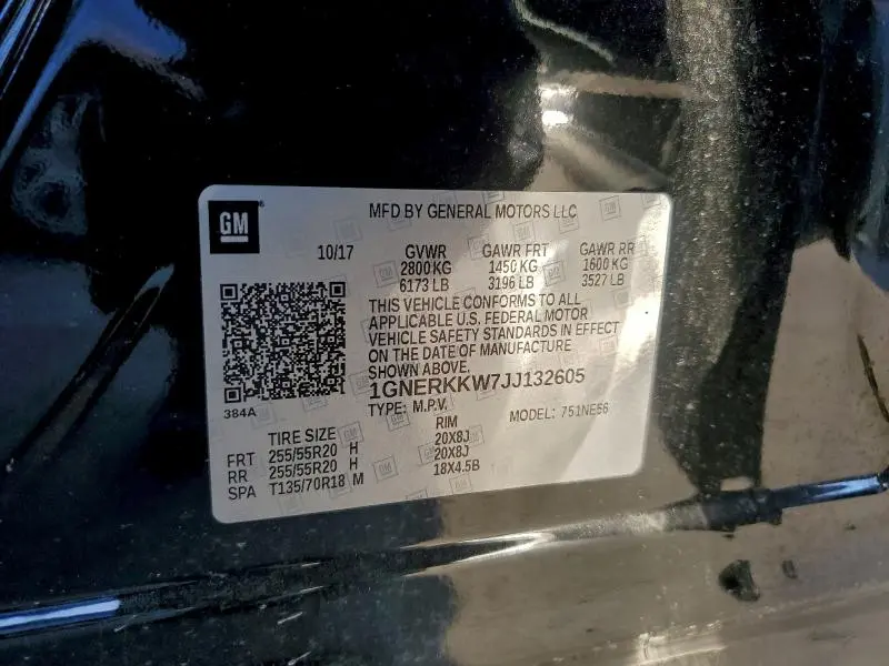 2018 CHEVROLET TRAVERSE PREMIER  