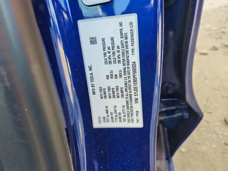 2023 TESLA MODEL 3   