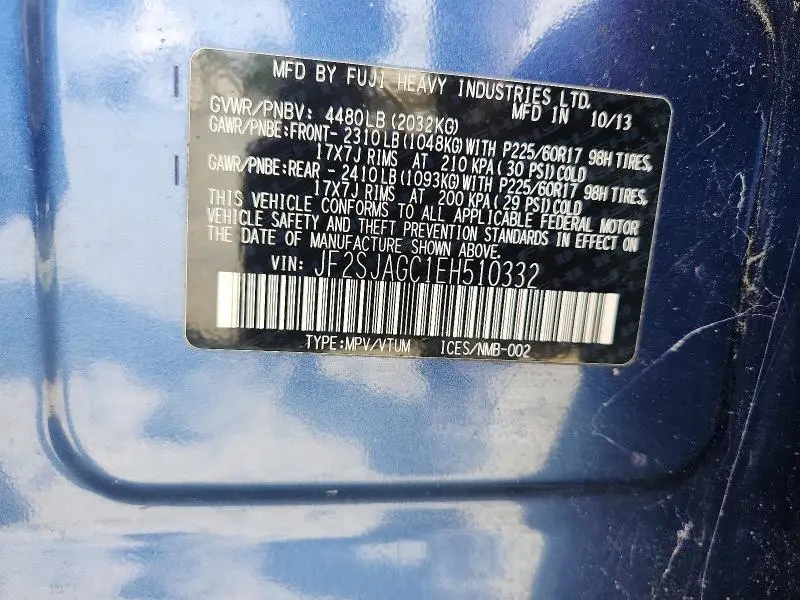 2014 SUBARU FORESTER 2.5I PREMIUM  