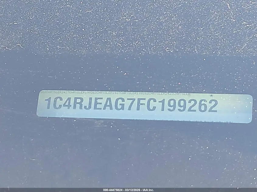 2015 JEEP GRAND CHEROKEE ALTITUDE