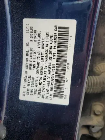 2014 HONDA ACCORD EXL  