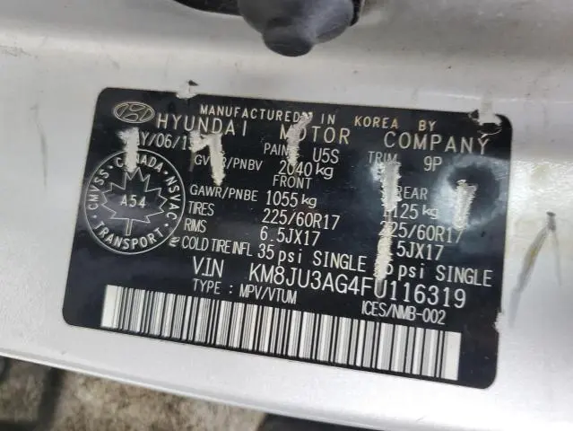 2015 HYUNDAI TUCSON LIMITED  