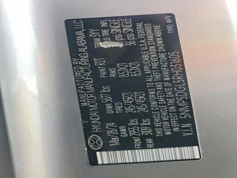 2024 HYUNDAI SANTA FE CALLIGRAPHY  