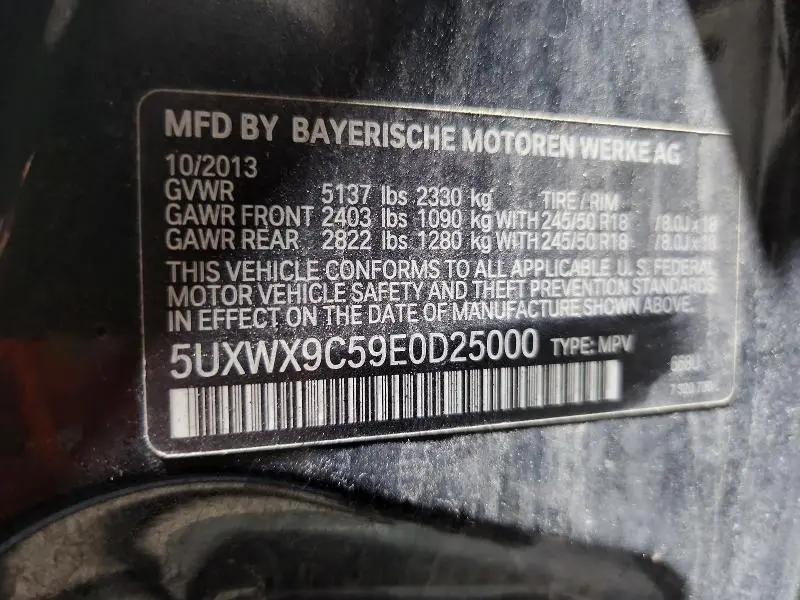 2014 BMW X3 XDRIVE28I  