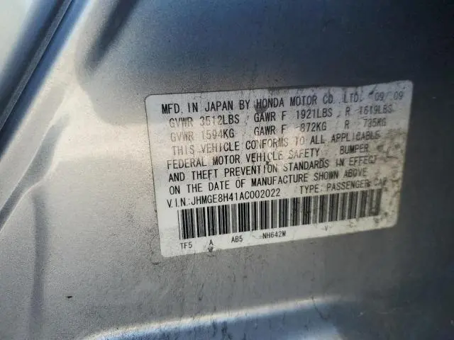 2010 HONDA FIT SPORT  