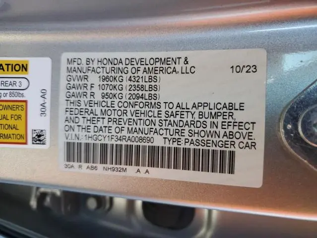 2024 HONDA ACCORD EX  