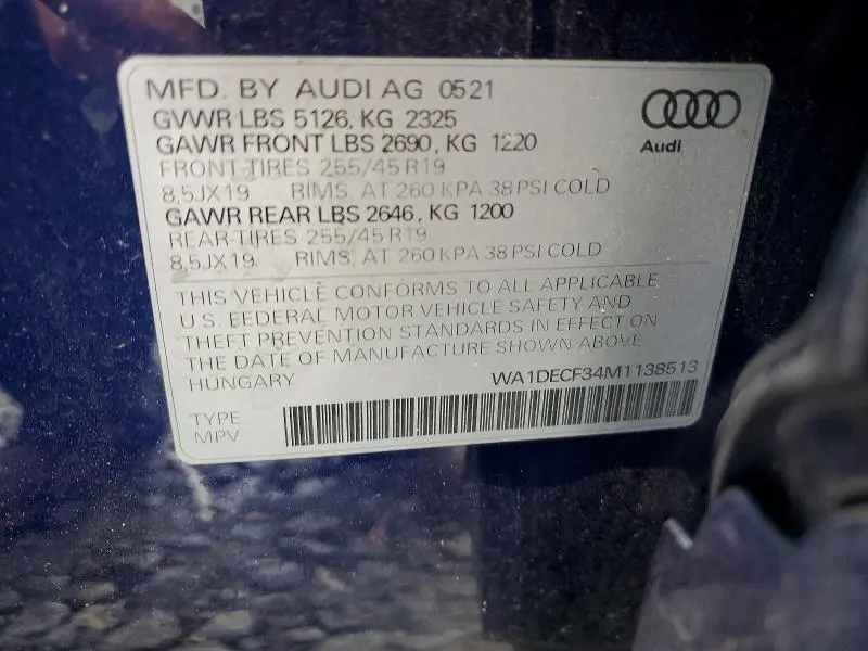 2021 AUDI Q3 PREMIUM PLUS S LINE 45  
