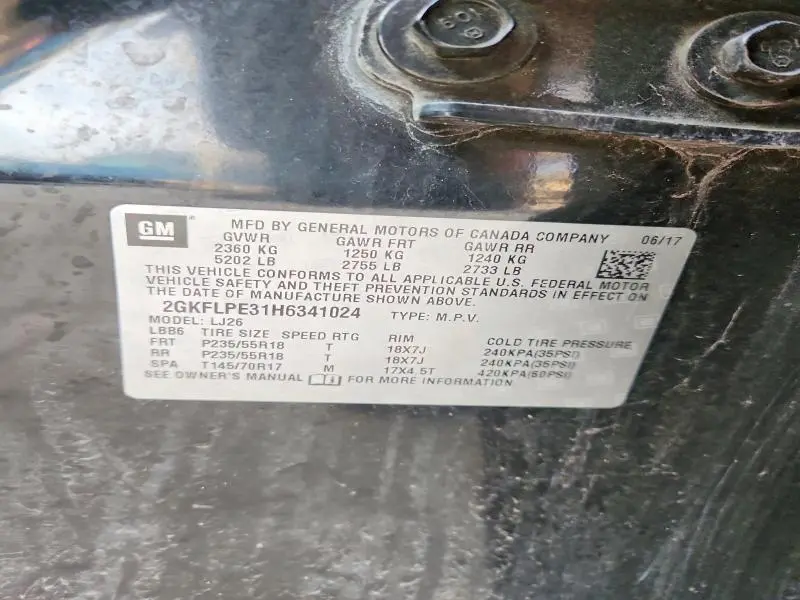 2017 GMC TERRAIN SLT  