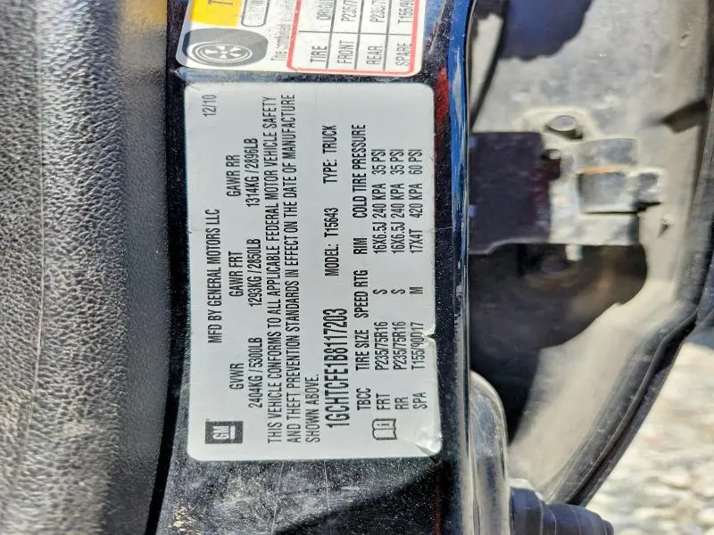 2011 CHEVROLET COLORADO LT  