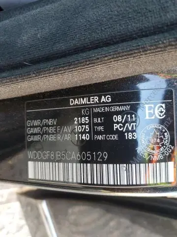 2012 MERCEDES-BENZ C 350 4MATIC  