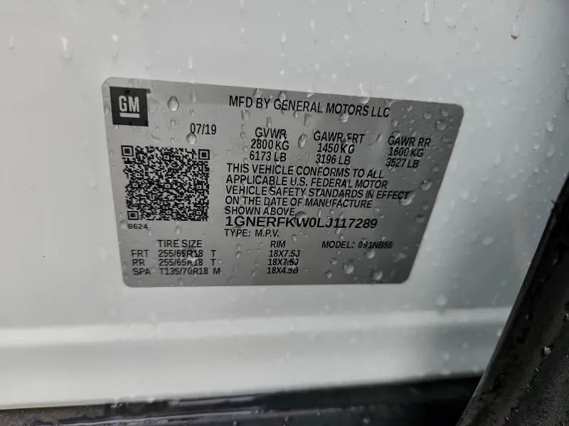 2020 CHEVROLET TRAVERSE LS  