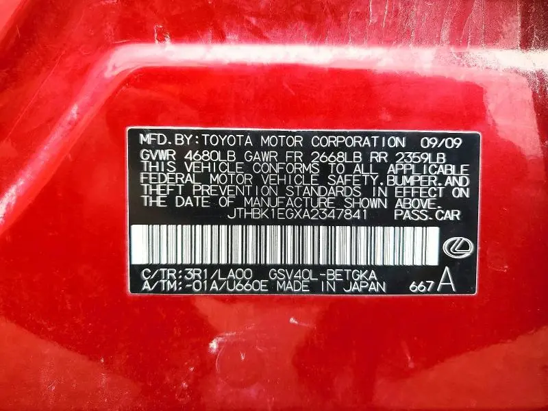 2010 LEXUS ES 350  