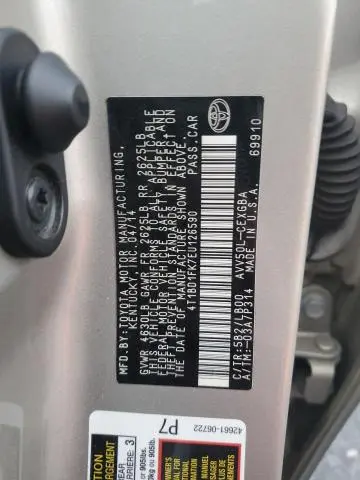 2014 TOYOTA CAMRY HYBRID  