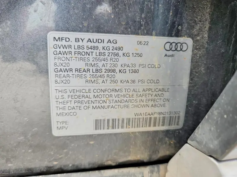 2022 AUDI Q5 PREMIUM PLUS 45  