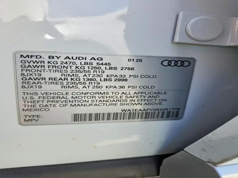 2025 AUDI Q5 PREMIUM PLUS 45  