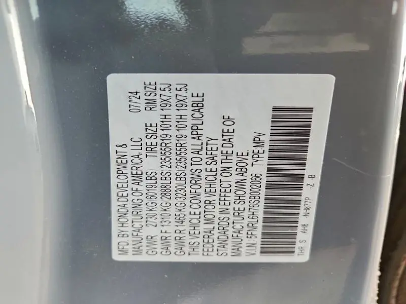 2025 HONDA ODYSSEY SPORT-L  