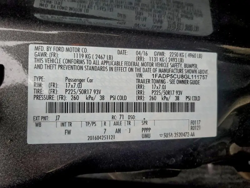 2016 FORD C-MAX PREMIUM SEL  