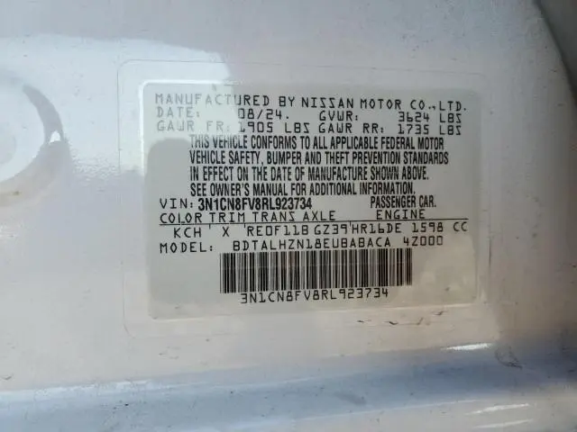 2024 NISSAN VERSA SR