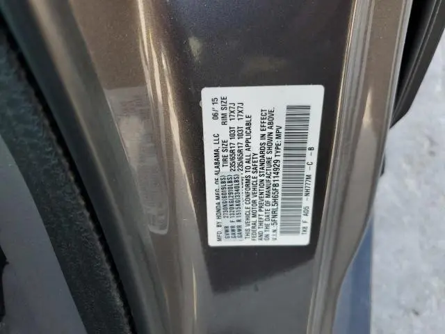 2015 HONDA ODYSSEY EXL  