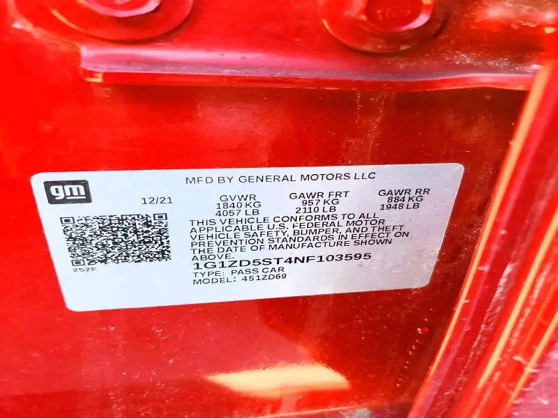 2022 CHEVROLET MALIBU LT  