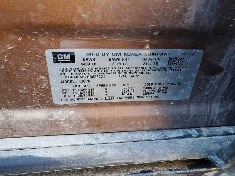 2017 BUICK ENCORE PREFERRED II  