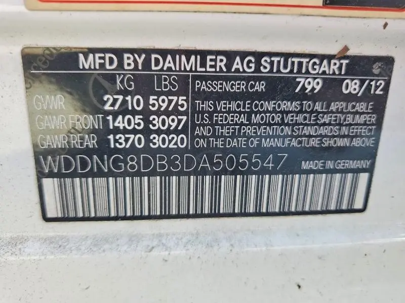 2013 MERCEDES-BENZ S 350 BLUETEC  