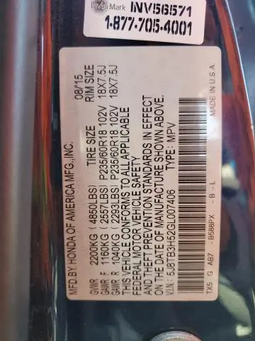 2016 ACURA RDX TECHNOLOGY  