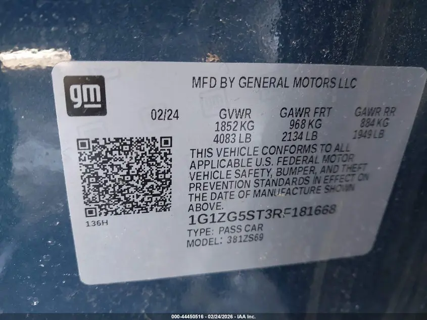 2024 CHEVROLET MALIBU FWD RS