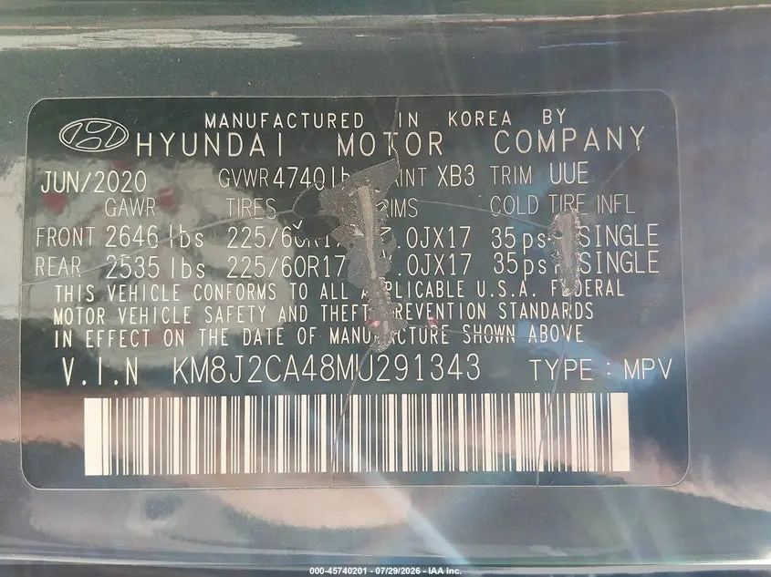 2021 HYUNDAI TUCSON SE