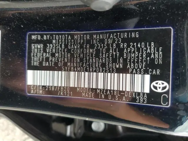 2024 TOYOTA COROLLA LE  